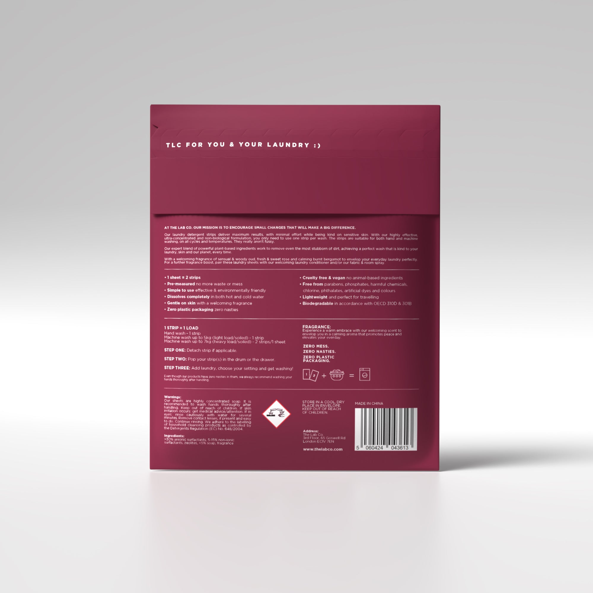 Welcoming Laundry Detergent Strips 32 Loads