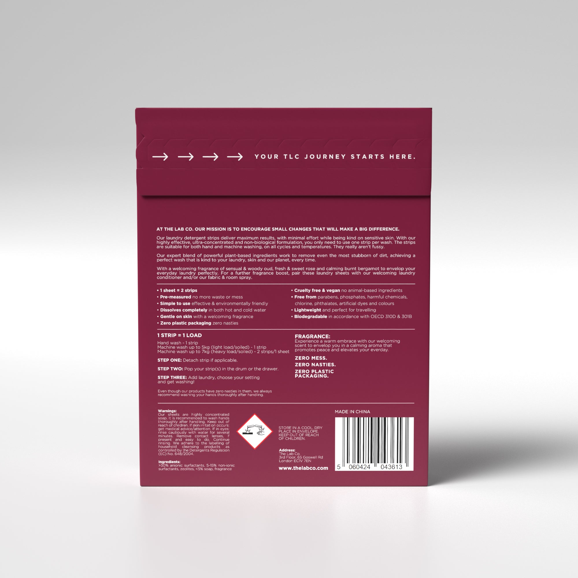 Welcoming Laundry Detergent Strips 64 Loads