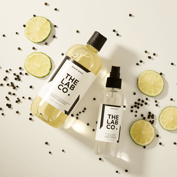 Denim Laundry Care Kit with ingredients
