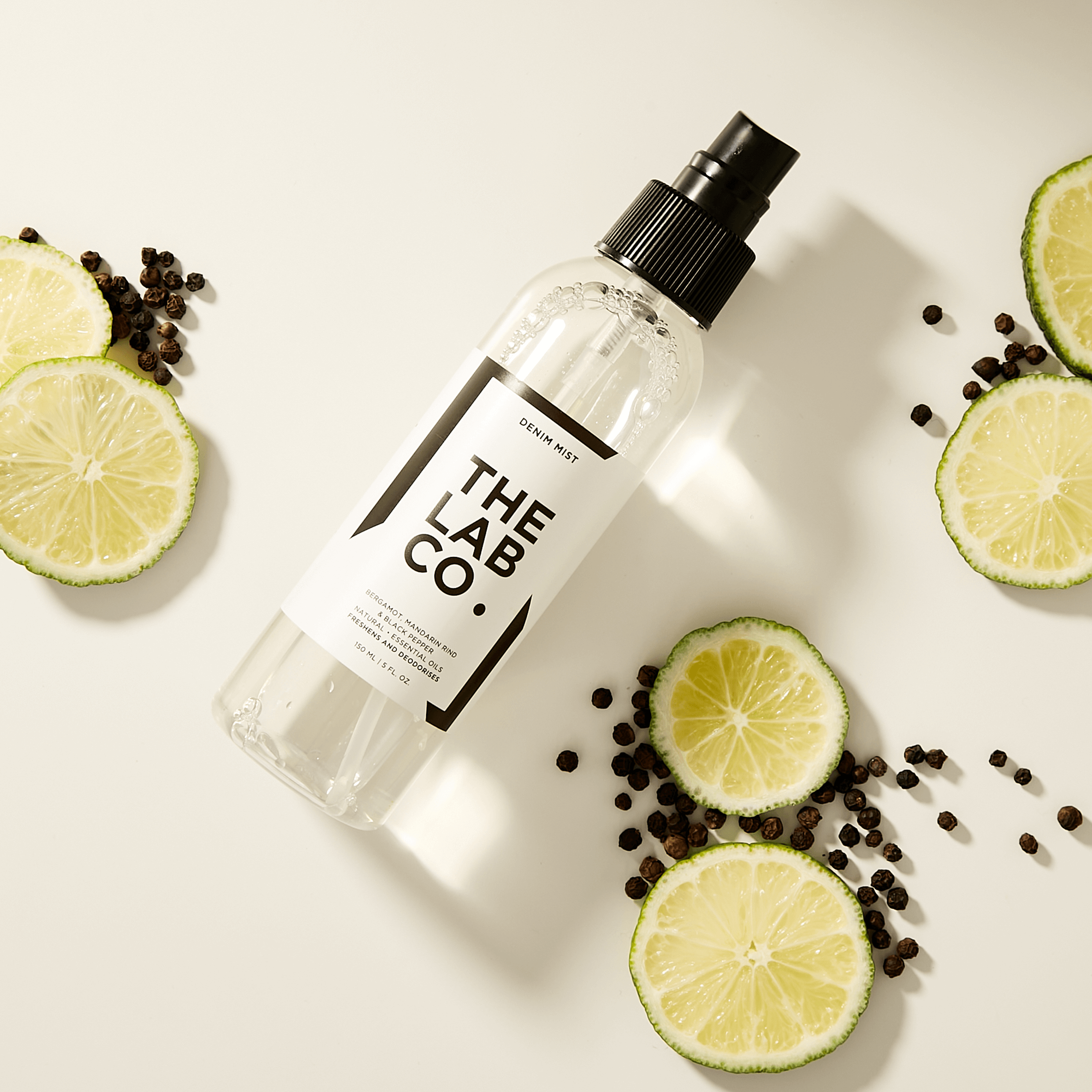 Denim Laundry Mist 150ml with ingreditents
