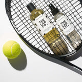 Sports Laundry Mist 150ml on tennis racket
